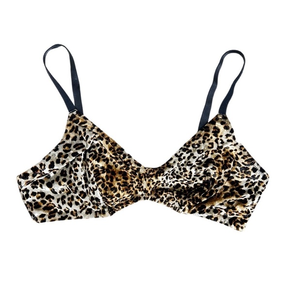 Colsie Leopard Print Bra Bralette- Size XL - Picture 2 of 5
